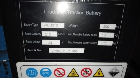 фото аккумулятор для тележек cbd20r-ii 24v/210ah свинцово-кислотный (wet battery)