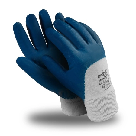 фото перчатки manipula specialist® техник лайт рч (интерлок+нитрил), tnl-05/mg-221