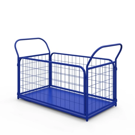 фото тележка платформенная с сетчатыми бортами тс 4 (600х1200) без колес