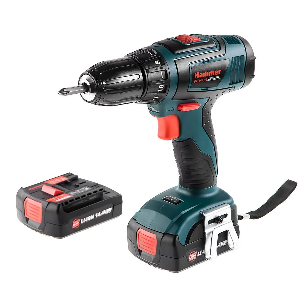 фото дрель аккумуляторная hammer acd145li 2.0 premium