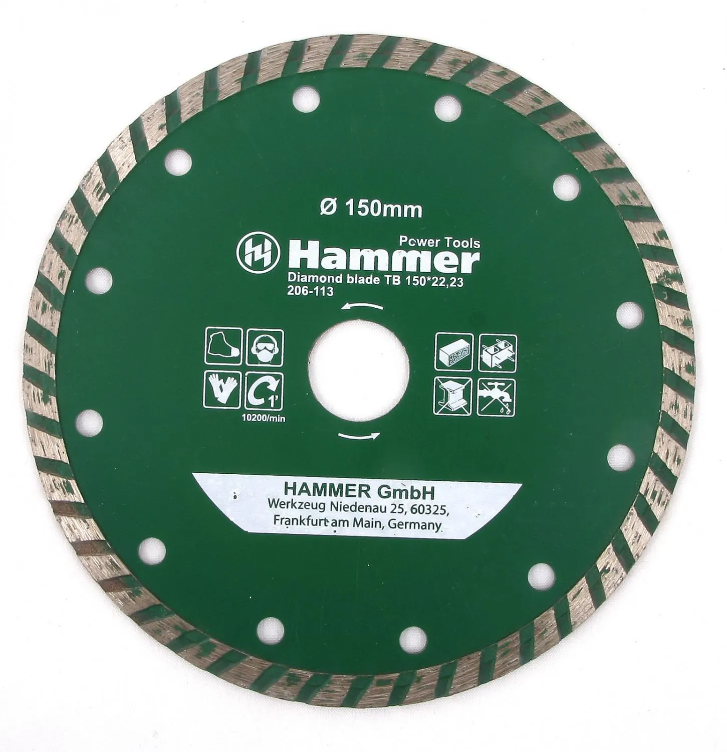 Круг алмазный DB TB 150*22мм