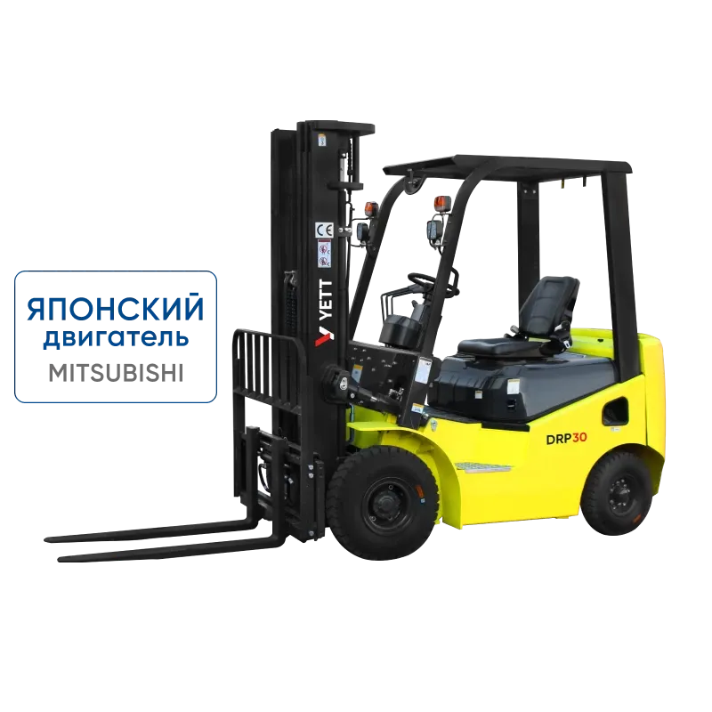 фото дизельный погрузчик с японским двигателем yett drp30-m1k2c-zsm480-ss
