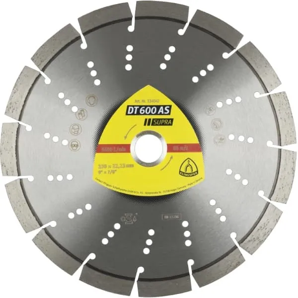 Алмазный диск KLINGSPOR 125X2,5X22,23/9S/12/S/DT/SUPRA/DT600AS