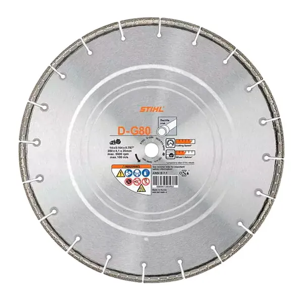 Алмазный диск STIHL D-G80 350 мм (чугун)