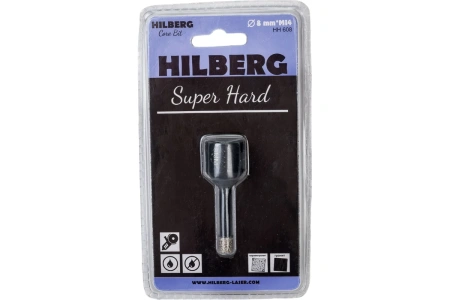 Коронка алмазная 8 мм Hilberg Super Hard M14