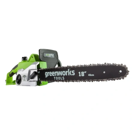 фото электрическая цепная пила greenworks gcs2046