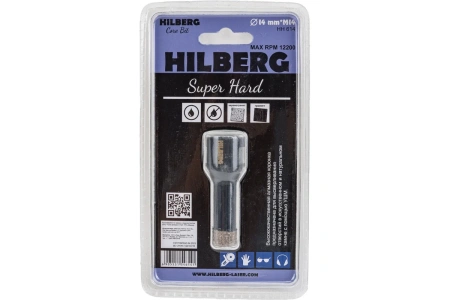 Коронка алмазная 14 мм Hilberg Super Hard M14